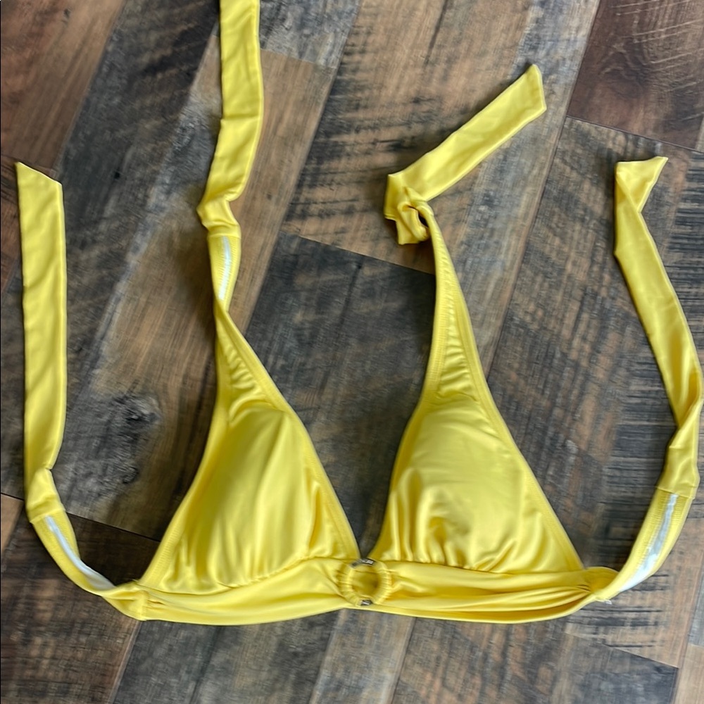 MICHAEL Michael Kors Yellow Triangle Top Swimwear
